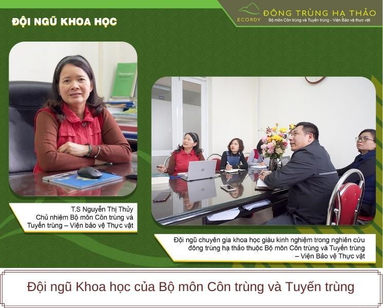 Đội ngũ khoa học nuôi cấy đông trùng hạ thảo